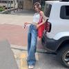 Women's American Retro High Waist Wide Leg Jeans