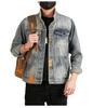 Xintang Men's Loose Casual Denim Jacket with Lapel and Feature Print for Spring & Autumn 2025
