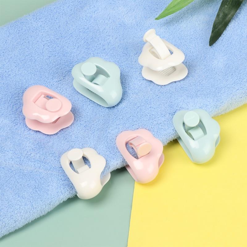 6PCS Cloud Shape Blanket Sheet Clips Grippers Fasteners No Needle Safety Household Bed Sheet Fixator
