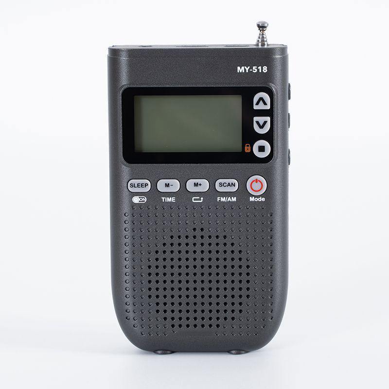 

Mini Portable Blueooth Transmitting FM AM Radio Wireless Bluetooth Speaker Support TF Card Bluetooth Headset Play Timed ON/OFF сірий колір