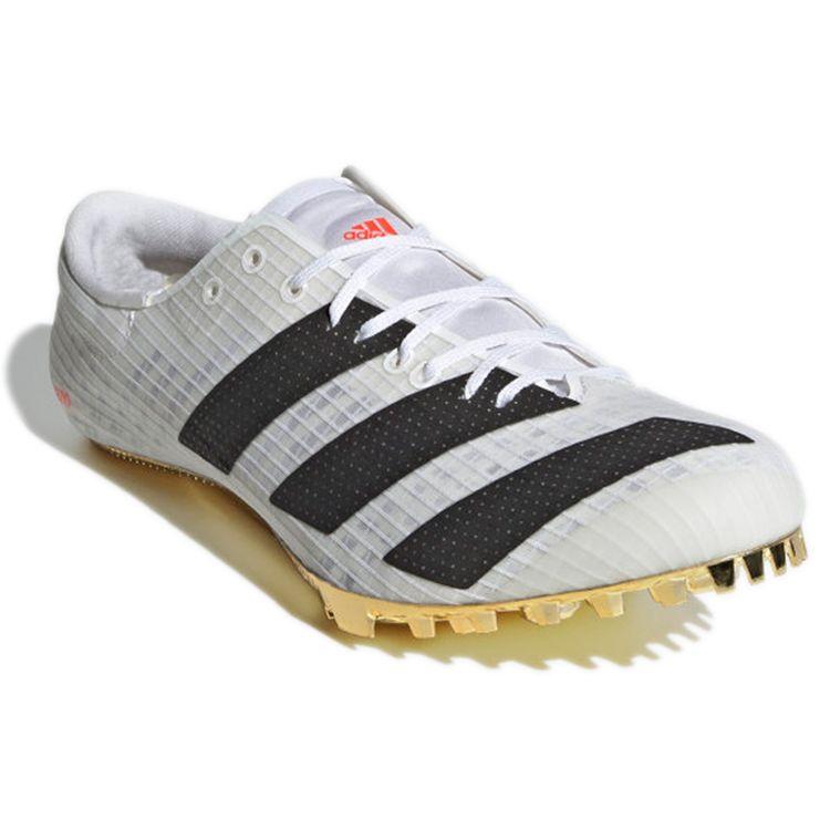 Adidas Adizero Finesse Spikes White Gold Solar Red Unisex Sneakers Footwear-White Core-Black FY4081