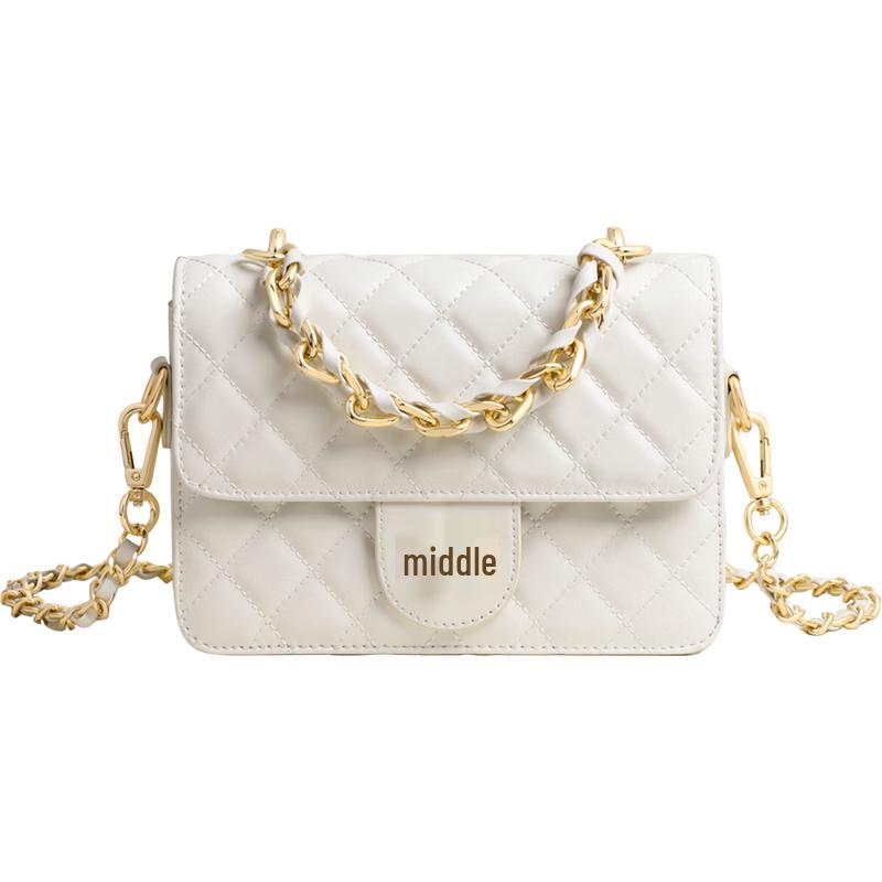 

Viney Women s Cowhide Diamond Chain Crossbody Bag