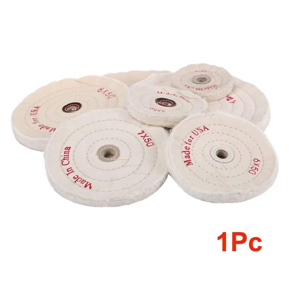 

Jewelry Mirror Surface Polishing Cloth Wheel, White Cotton for Acrylic (50 Sheets) 2 inch (50MM) hole 4MM