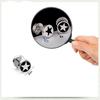 1Pc Punk Black Stainless Steel Round Stud Earrings Women Men Gothic Tunnel Barbell Dumbbell Earings Ear Piercing Zircon Gifts