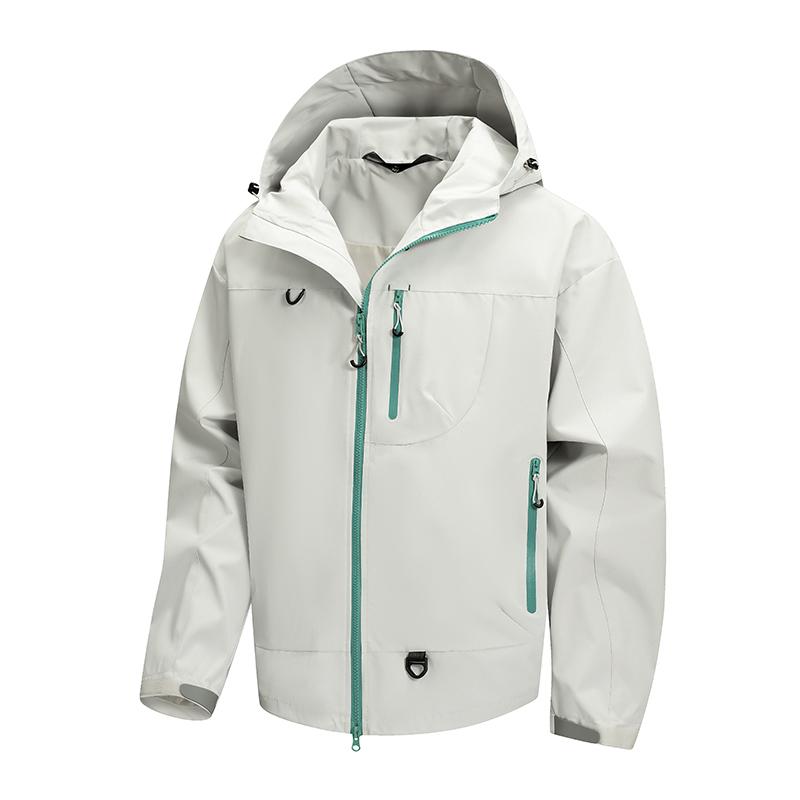 Men's Waterproof Rain Jacket Autumn Lightweight Outer Hooded Outdoor Raincoat Hiking Windproof Jacket Climbing Outdoor Jackets