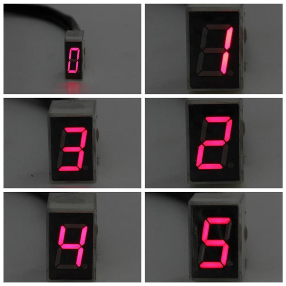 Universal Display Shift Lever Sensor Waterproof Motorcycle Gear Indicator Accessories Motorcycle Led Gear Display for Motorcycle China Mainland