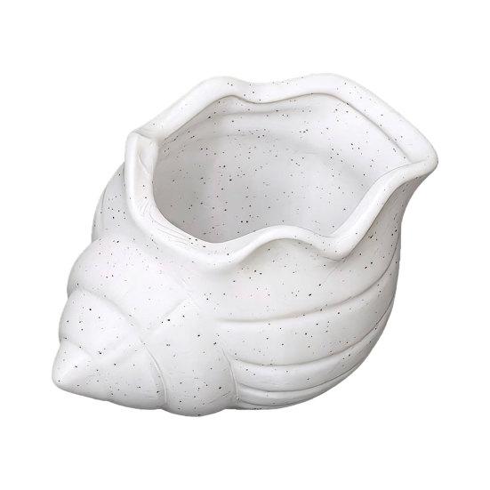 3D Printed Conch Flower Mini Planter Pot Moisture-Resistant