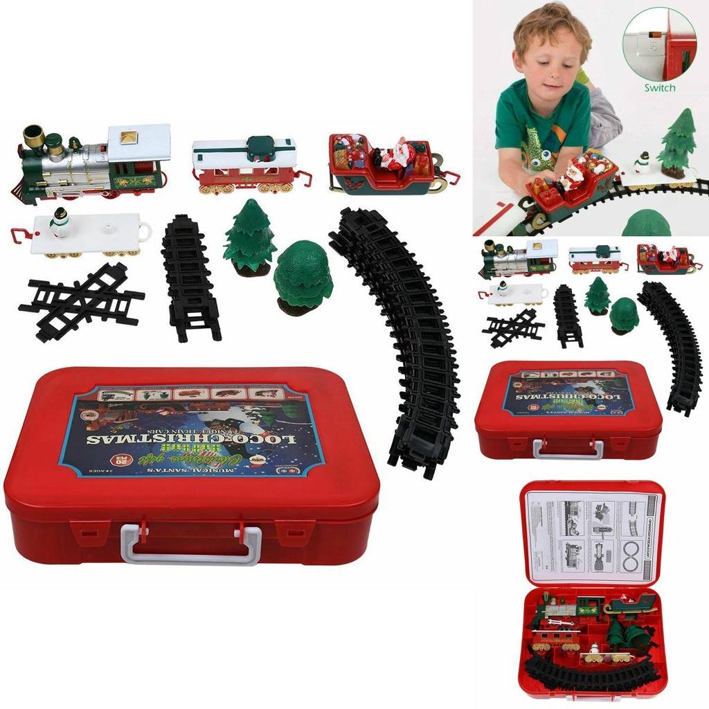 Vibrant Electric Led Musical Train And Track Set For Kids Christmas Gift Home Decor