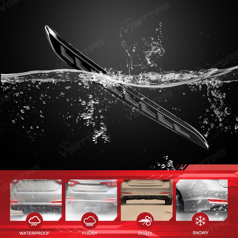For Hyundai Sonata 2015 2016 2017 LED Rear Bumper Reflectors Running Dynamic Turn Signal Running Brake Lamps Car Accessories 12V