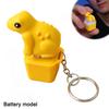 Toad Frog Fidget Keychain Mechanical Switch Clicky Button Stress Relief Toy Led Light Up Keyboard Keycap Desk Toy Gift