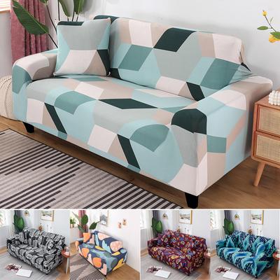 Geometrik Baskılı Streç Kanepe Kılıfları Oturma Odası İçin Modern Stil Kanepe Örtüleri Tüm Mevsimler Mevcut Koltuk 1 /2 /3 /4 Kişilik