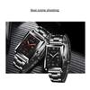 Neue platz herren uhr Stahl band Business herren uhr Quarzuhr männer casual Student uhr edelstahl uhr