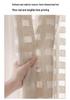 Vintage Plaid Sheer Linen Curtains for Living Room & Bedroom - Light-Permeable, High-End Feel, New Style for Balcony Windows