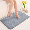 Bathroom Anti Slip Mat, Bath Mats Absorbent Carpet, Entrance Door Mat, Solid Color Jacquard Home Mat