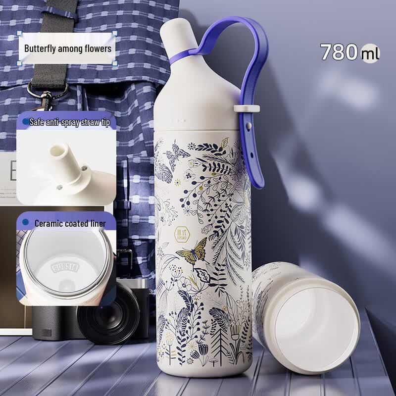 Xishi Large Capacity Outdoor Insulated Water Bottle