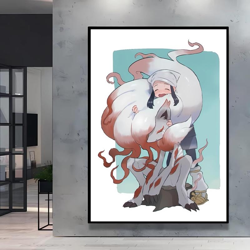Hot Anime Poster Pokemon Akari Arceus Cartoon Character Picture High Quality Canvas Children's Room Home Decoration Paintings