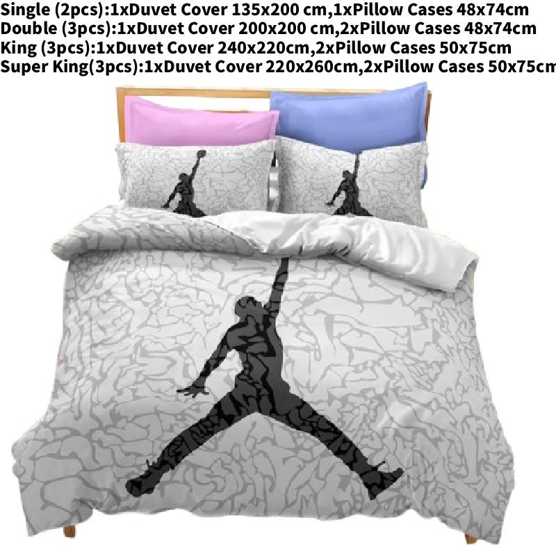 Series Michael Basketball Bedding Duvet Cover Pillow Case Bedroom Set