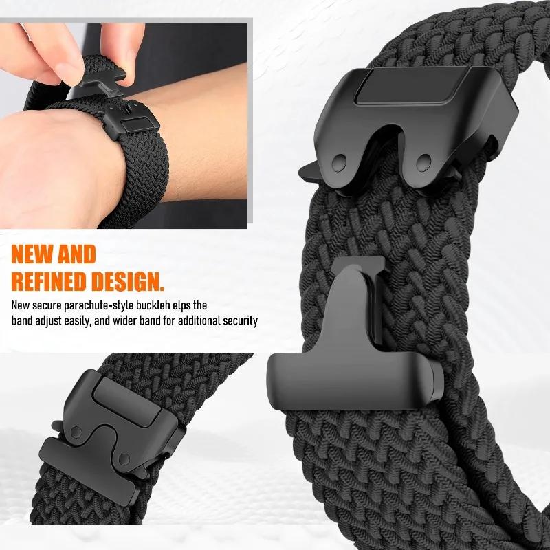 Nylon Watch Strap For Samsung Galaxy Watch 8 40 44mm/8 Classic 46mm Parachute Buckle Watchband For Galaxy Watch 8 Bracelet