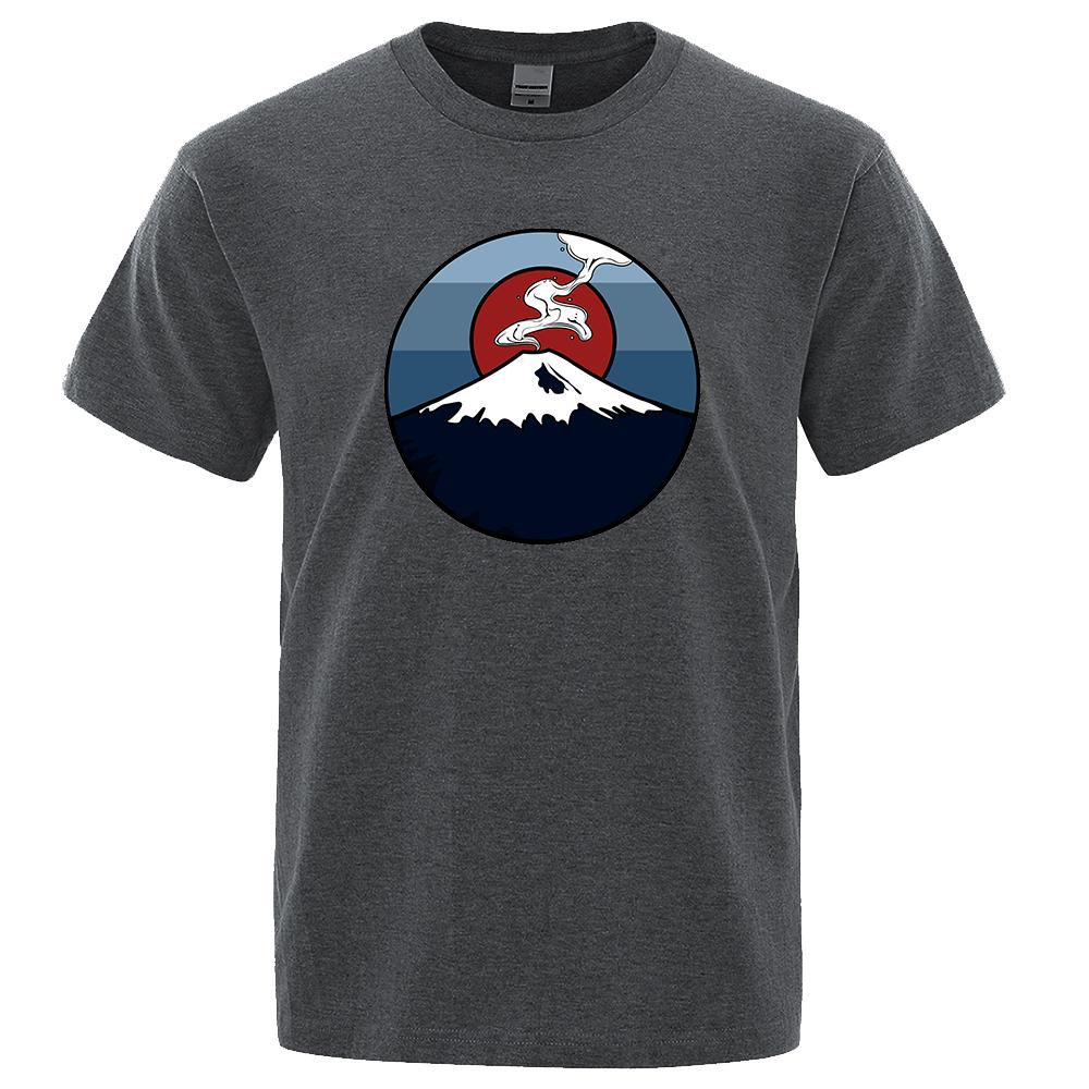 Mt. Fuji, Japan Mens T Shirt Fashion Cotton Eco-Friendly T-Shirts Summer Tee Clothes Tshirt Hip Hop Oversize Loose Men T Shirts