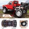 WPL C14 RC Car 1:16 4WD 2.4G High Speed Climbing Vehicl Off-Road Remote Control Truck Rock Crawler with LED Light Kid Adult Toy