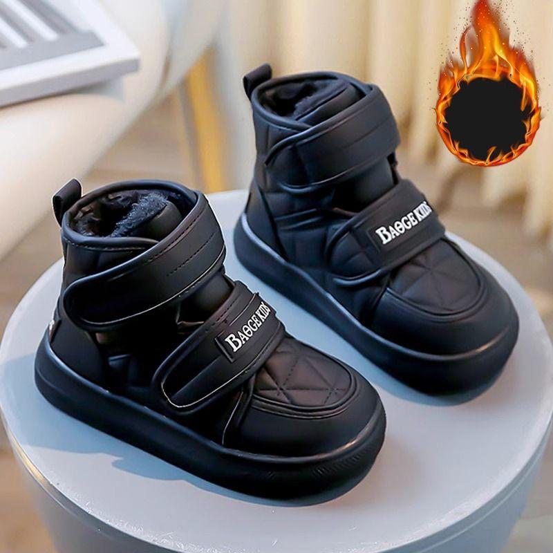 Children's Shoes Winter Boys Casual Plush Thick Warm Boots Girls' Anti Slip Snow Boots Comfortable