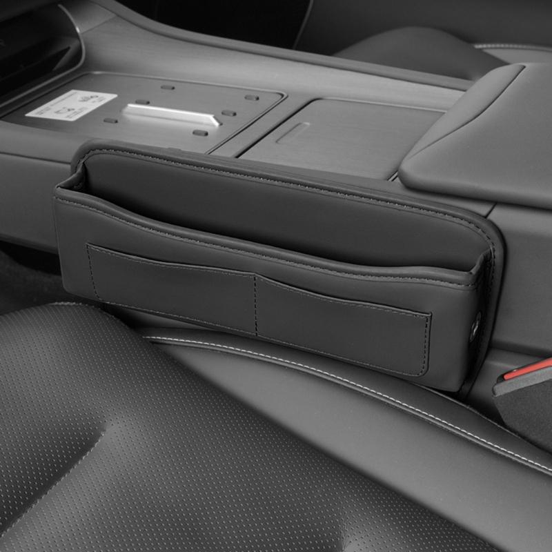 Multifunktionale Auto-Sitzspalten-Aufbewahrungsbox Organizer mit Kartenschlitz für zusätzlichen Platz im Alltag und auf Langstreckenreisen