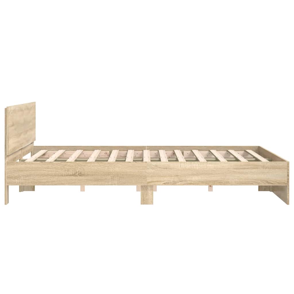Bed Frame Wall Mounted Sonoma 193 x 203 cm Engineered Wood