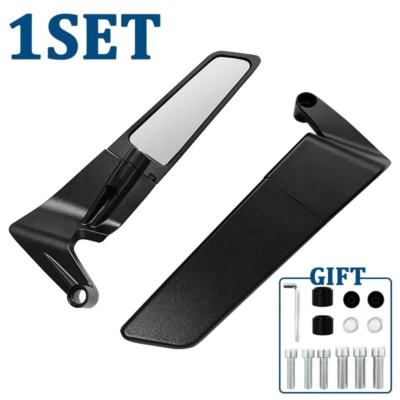 For Kawasaki Z900 Z650 Z125 Pro Z250 Z400 Z300 Z800 Z750 Z900 Z1000 Rotate Adjustable Mirrors Motorcycle Side View Wing Mirrors