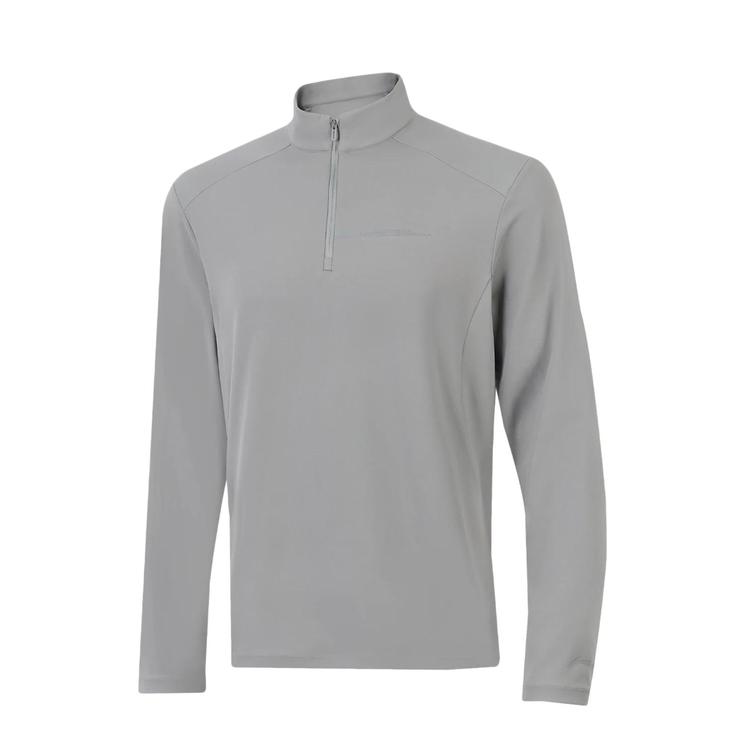 

Li-Ning Серия групповых покупок Воротник-стойка Буква Однотонный Удобный С принтом Универсальный Футболка с длинным рукавом Мужские топы ATLV307-4 S