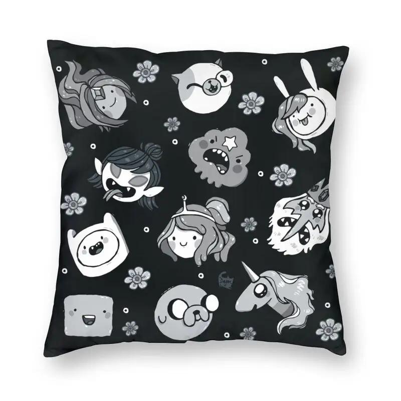 Prinzessin Bubblegum und Marceline Kissenbezug Cartoon Adventure Time Bodenkissenbezug für Auto Cooler Kissenbezug Dekoration