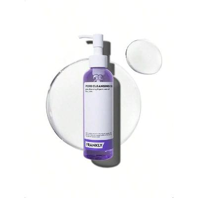 FRANKLY Pore Cleansing Oil - 200ml | Powerful Blend Of Bha & Lha, Amino Acids, And Hyaluronic Acid For Effective Makeup Removal, Blackhead