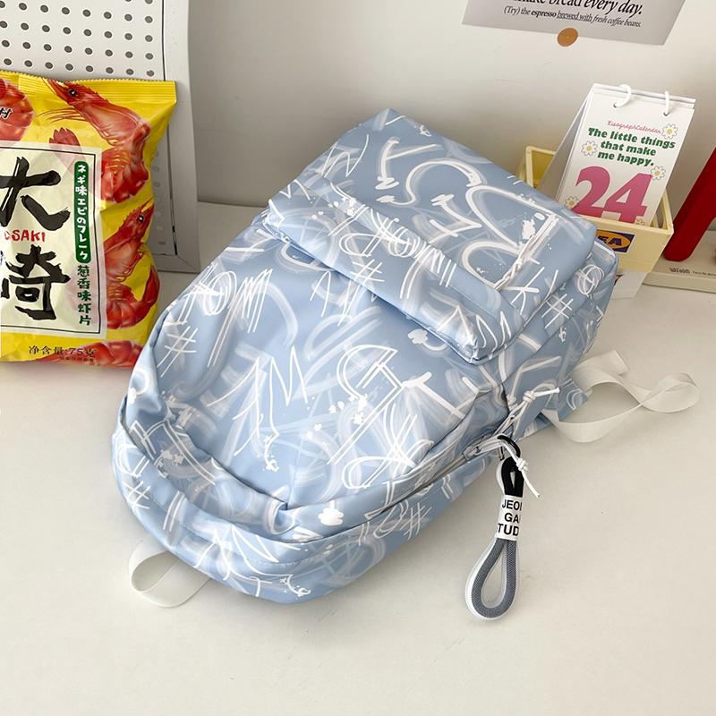Student School Bag Large Capacity Backpack Graffiti Women's Backpack