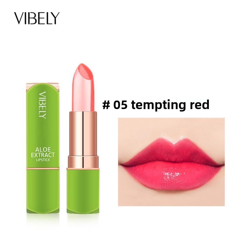 VIBELY Aloe Vera Moisturizing Warm Color Changing Jelly Lipstick Moisturizing Lip Gloss Lip Care Lip Care Lip Balm