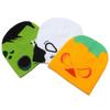 Halloween personality funny exposed wool hat warm letter pullover hat hip hop trend cartoon animation knitted hat