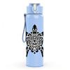 1PC Sea Turtle Ocean Animal Art Print 750ml Color Plastic Sports Water Bottle Leakproof Flip Straw Lid Suitable for Sports Office Home Use