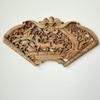 3D Carved Camphor Wood Wall Hanging with Dragon Phoenix Flower Design Chinese Style Home Decor Living Room Decoration