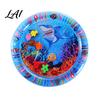 Stable Tummy Time Floor Mat Inflatable Splash Pad for Toddlers Thickened PVC Outdoor Water Sprinkler Play Soft Textured Babies Safe Sensory