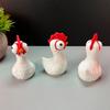 3D Printed Hen Statue Chicken Figurine Animal Sculpture Indoor/Outdoor Home Or Car Ornament Perfect Gift