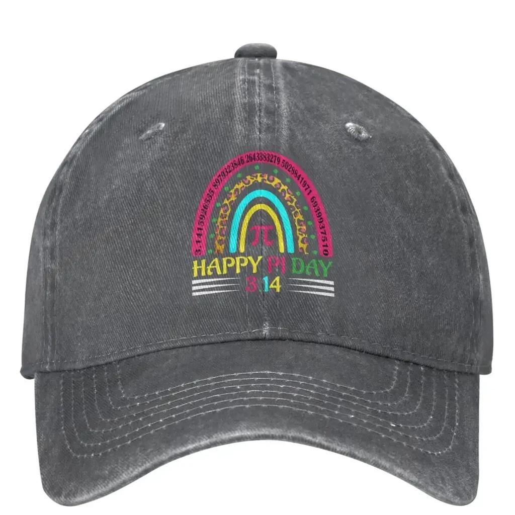 Happy Pi Day 314 Casual Baseball Cap Summer Rainbow Mathematic Trucker Hat Running Hip Hop Hats Unisex Women Funny Baseball Caps