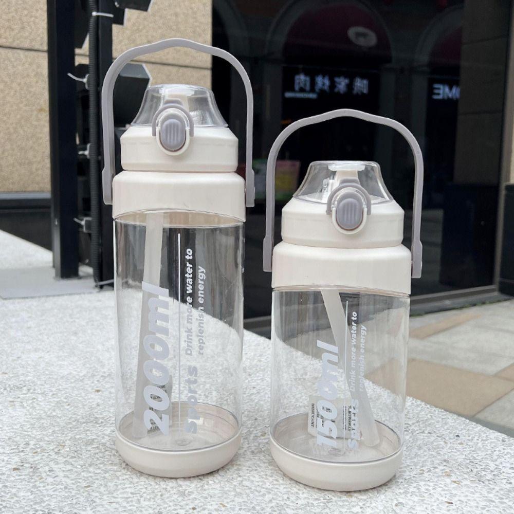 Large Capacity Sports Fitness Water Cups with Straw Fitness Drinking Cups  Cycling