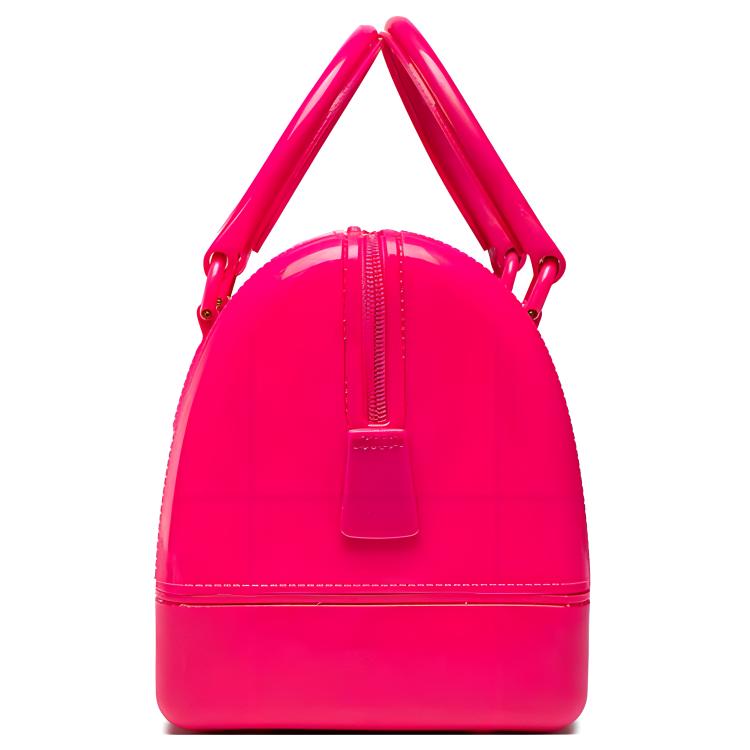New Furla Candy Polyurethane Boston Bag Shoulder Bag Crossbody Bag Handbag Medium Size Women's Pink WB00622-BX0779-0767S