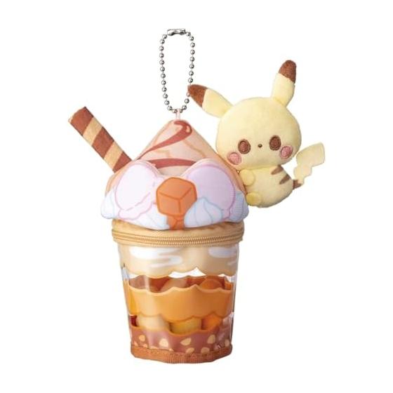 TAKARA TOMY Pocket Monster Pokemon Poke Piece Pikachu Caramel Parfait Plush Charm