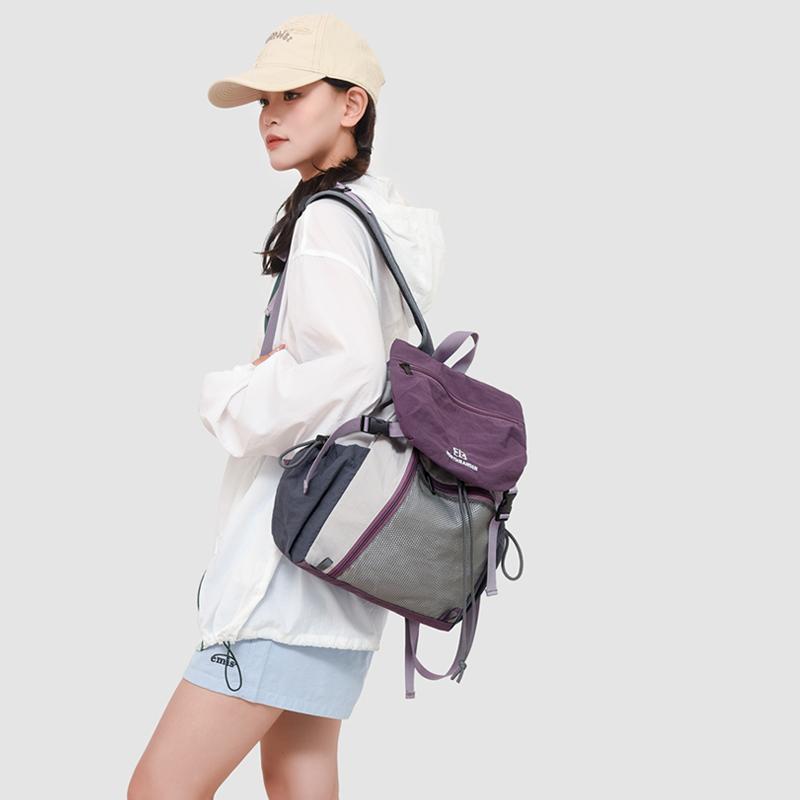 Outdoor Waterproof Backpack Color Block Women's Large Capacity Travel Backpack