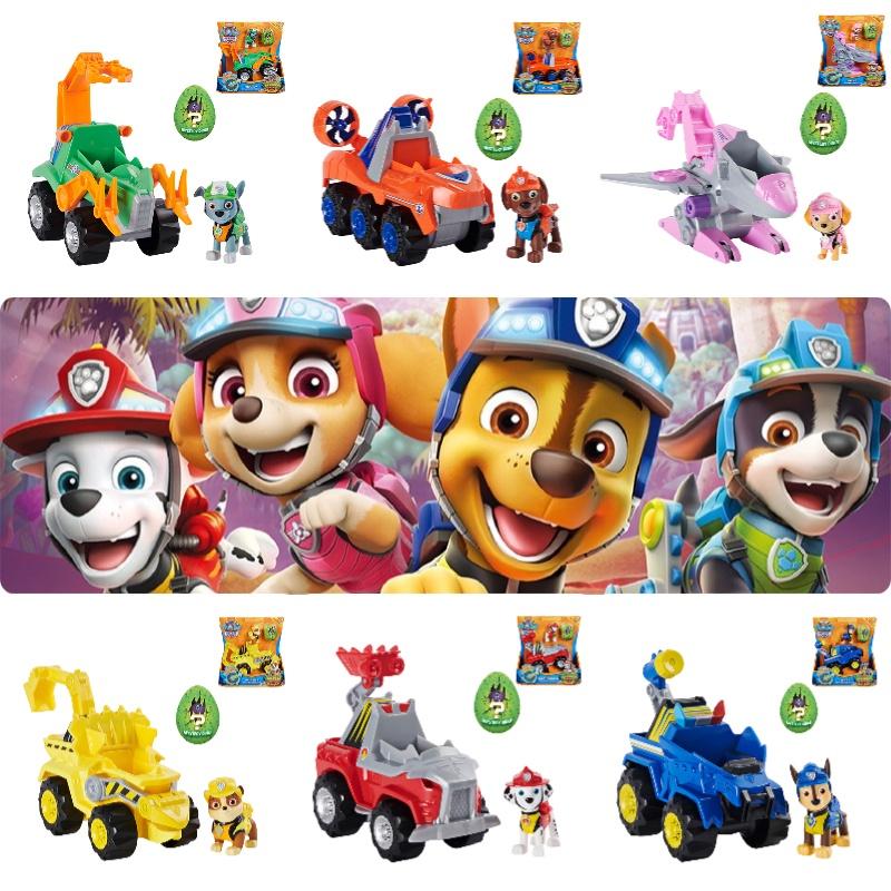 Wangwang Team Toy Dinosaur Wilderness Series Dog Patrol Car Plastic Off-road Vehicle Kids Gift