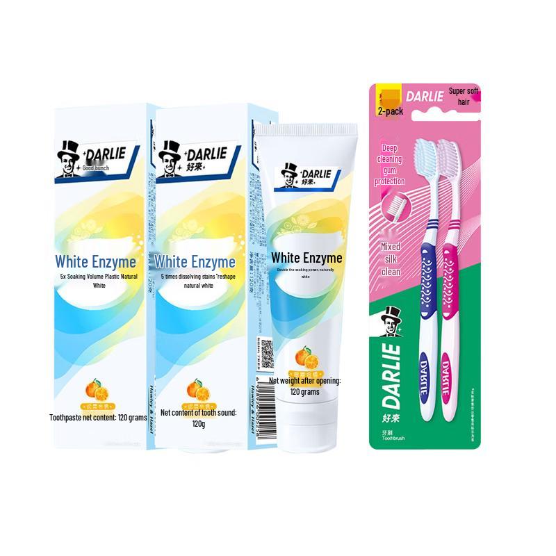 Darlie White Enzyme Golden Orange Toothpaste Set