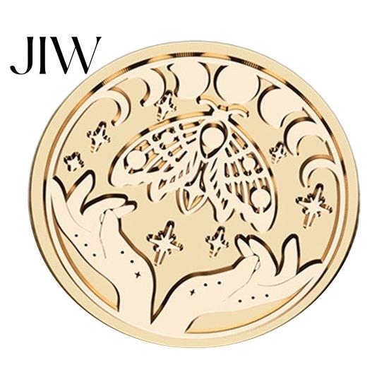 Creative Gift Packaging Vintage European Magic Themed Wax Seal Stamp Head, Solid Brass Exquisite Handmade Letter Sealing Engraved Head for Journal