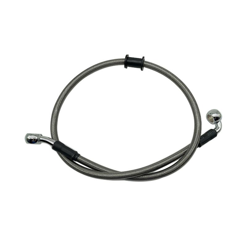 Silber 30cm bis 220cm 28°-90° 10mm Motorrad Hydraulisch Verstärkt Bremskupplung Öl Schlauch Kabel Leitung Rohr Für ATV Dirt Racing Bike