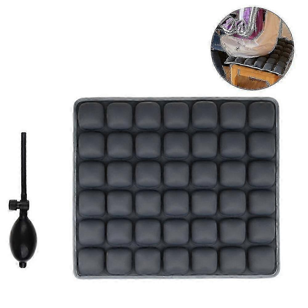 Bran Inflatable Seat Cushion Air Seat Cushion Portable Car Seat Office Chair Wheelchair Pad Anti -decubitus Orthopedic Pain Relief Pillow Camping Seat