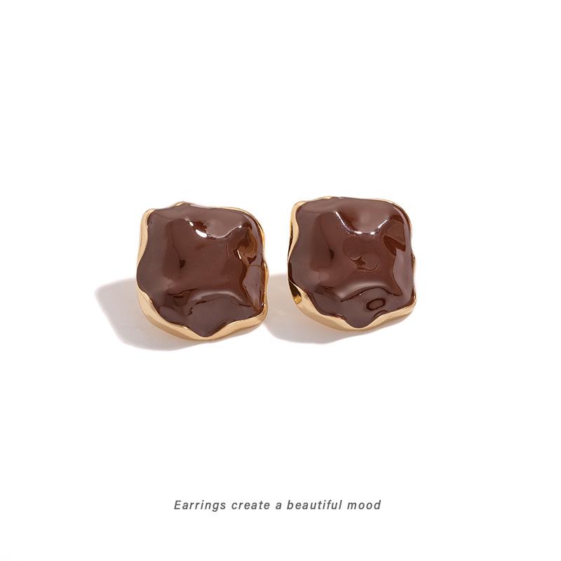 2025 Geometric Square Ear Clip Earrings - Retro Style for Women