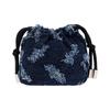 VIVIENNE WESTWOOD Nano Hilary Classic Cotton Bucket Bag Clutch Women Bags Blue 55040001UW01BOK208
